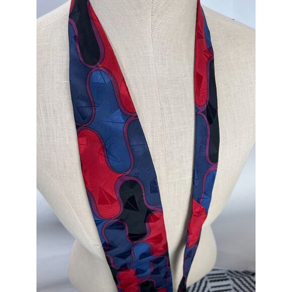 Vintage Halston III Silk Tie Abstract Pattern Vintage - Picture 7 of 16